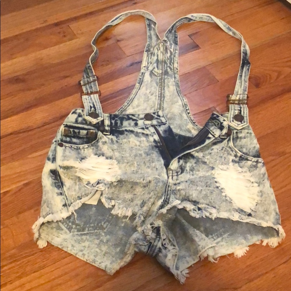 Charlotte Russe Jean Suspenders